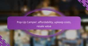 Pop-Up Camper: affordability, upkeep costs, resale value