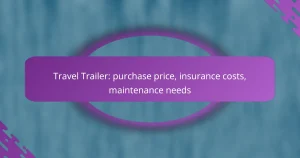 Travel Trailer: purchase price, insurance costs, maintenance needs